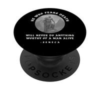 Un uomo vivo Seneca Stoica Stoicismo PopSockets PopGrip Adesivo