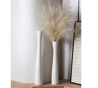 Un vaso di plastica minimalista e sottile, adatto per la decorazione della casa, una scelta ideale per esporre fiori e decorare i mobili TV. panno per la pulizia,Piccolo vaso nero lungo e sottile,Gran