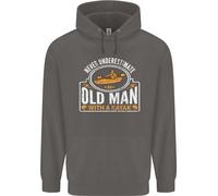 Un Vecchio Con Un Kayak Che Fa Kayak Divertente Uomo Felpa