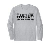 Un Vecchio Detto sulle criptovalute (Dichiarazione Divertente di Bitcoin) Maglia a Manica