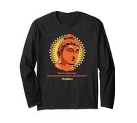 Un Vecchio Detto sulle criptovalute (Funny Statement Buddha Graphic) Maglia a Manica