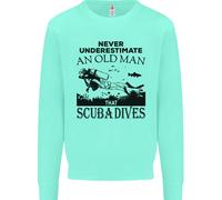 Un Vecchio Uomo Che Fa Immersioni Felpa Jumper