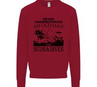 Un Vecchio Uomo Che Fa Immersioni Felpa Jumper