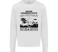 Un Vecchio Uomo Che Fa Immersioni Felpa Jumper