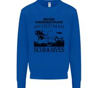 Un Vecchio Uomo Che Fa Immersioni Felpa Jumper