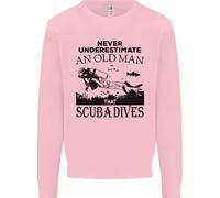 Un Vecchio Uomo Che Fa Immersioni Felpa Jumper