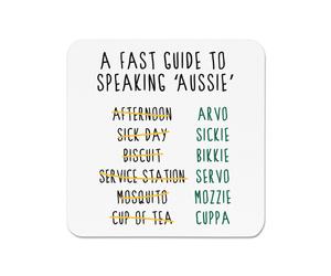 Un Veloce Guida A Parlando Aussie Frigo Magnete - Australiano Slang Divertente