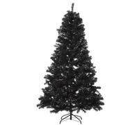 Un vero albero di Natale artificiale, Albero di Natale artificiale in pino nero, 1,7 m, 1000 rami, supporto in metallo for interni ed esterni