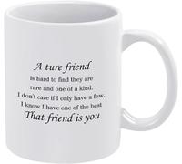 Un vero amico è difficile da trovare. Sono rari e unici nel loro genere. Non mi interessa se ho solo poche tazze da caffè. Tazza da tè in ceramica per mamma, papà, amico, moglie, marito, regalo da 11
