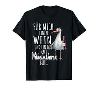 Un vino e un taxi per Wilhelmshaven Nordsee Shirt Gabbiano Maglietta