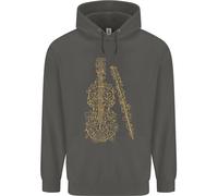 Un Violino Cello Bambini Felpa con Cappuccio