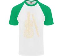 Un Violino Cello DA UOMO S/S Baseball Maglia