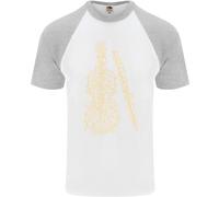 Un Violino Cello DA UOMO S/S Baseball T-Shirt