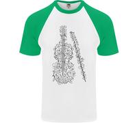 Un Violino Cello Uomo S/S Baseball Maglia