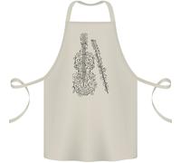 Un Violino Violoncello Cotone Grembiule 100% Organic