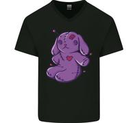 Un Voodoo Bambola Coniglio Uomo Scollo A V Cotone T-Shirt