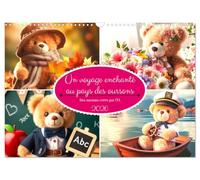 Un voyage enchanté au pays des oursons -Des oursons créés par l'IA (Calendrier mural 2026 DIN A3 vertical), CALVENDO calendrier mensuel: Voyage dans des mondes d'ours enchantés