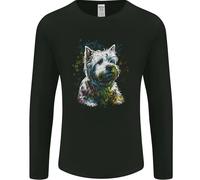 Un West Highland Bianco Cane Terrier Uomo Maniche