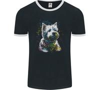 Un West Highland Bianco Cane Terrier Uomo Ringer Fotl