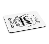 Un Yawn Is A Silenzioso Strillare Per Caffè PC Computer Mouse Pad - Funny