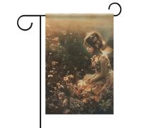 Una bella bandiera da giardino primaverile estiva 30,5 x 45,7 cm, double face, per esterni, bandiere stagionali per esterni, bandiere e striscioni per patio, cortile, terrazza, veranda, giardino