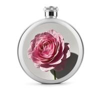 Una bella fiaschetta a forma di fiore per liquori, 141,7 g, in acciaio inox, a tenuta stagna, portatile, per whisky, per esterni, campeggio, viaggi, regali