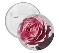 Una bella spilla rotonda in metallo a forma di fiore, spilla leggera per zaino, spille alla moda per camicie, giacche, scialle, cappotti, unisex, 20PCS, Banda stagnata, perni rotondi in metallo