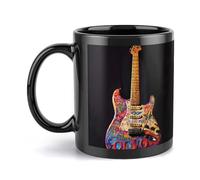Una bella tazza in ceramica a forma di chitarra, grande tazza da caffè con manico, stile unico per qualsiasi cucina, personalizzabile, divertente tazza per latte, ideale per tè, cioccolata calda, per