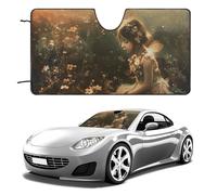 Una bella tenda parasole per parabrezza per auto, berlina, SUV, camion, universale, riflettente, per finestrini anteriori, pieghevole, parasole, blocca i raggi UV e mantiene l'interno fresco, 130 x 2