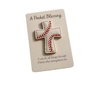 Una benedizione Tascabile - Edizione Croce da Baseball, Croce da Football e Softball, Perfetta Come Regalo per Gli Appassionati di Baseball, i Tifosi cristiani e Gli Amanti dello Sport,1PC