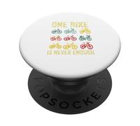Una bici non è mai abbastanza Bicicletta Ciclista Equitazione PopSockets PopGrip Adesivo
