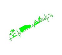 Una bicicletta è meglio di un'auto? Adesivi for il battito cardiaco Adesivi for carrozzeria Accessori for auto Adesivi for auto(Green,100X23.2CM)