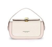 Una borsa a tracolla da donna di alta qualità, elegante e minimalista, for la primavera e l'estate 2025, con un design a tracolla molto strutturato.(Khaki)