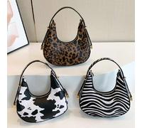 Una borsa da donna alla moda di nuova concezione con stampa di mucca, stampa leopardata, stampa zebrata, design classico a stampa di mucca in PU con cerniera Modello di mucca,stampa leopardata,stampa