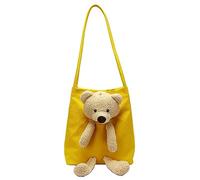 Una borsa di tela della spalla borsa dello studente delle donne di colore puro borsa carina borsa ad alta capacità di viaggio casual kawaii moda del computer portatile messenger & borse a tracolla
