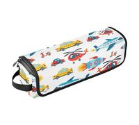 Una borsa per attrezzi da trasporto per capelli con tappetino resistente al calore, borsa organizer portatile per arricciacapelli, piastre, spazzole, fermagli e fascette per capelli