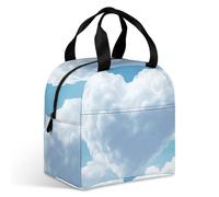 Una borsa per il pranzo galleggiante a forma di cuore per adulti, borsa termica a tenuta stagna con cerniera e tasche multiple, grande capacità per ufficio, lavoro, picnic