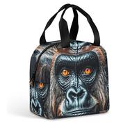 Una borsa portapranzo Gorilla per donne e uomini, borsa termica portatile con manico, a prova di perdite, riutilizzabile, per lavoro, picnic, viaggi