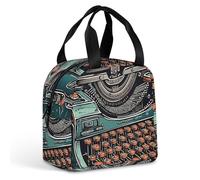 Una borsa termica per il pranzo con macchina da scrivere per donne e uomini, a prova di perdite, resistente alle macchie, riutilizzabile, borsa per il pranzo per lavoro, viaggi, attività all'aperto