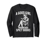 Una Brava Ragazza Che Legge Un Libro Piccante Smut Bookworm Maglia a Manica
