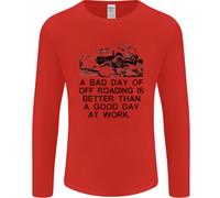 Una Brutta Giornata Di Off Roading 4X4 Tutti I Terreni Uomo Manica Lunga T-Shirt
