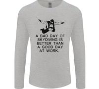 Una Brutta Giornata Di Paracadutismo Per Uomo Maglietta A Maniche Lunghe