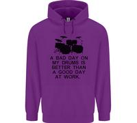 Una Brutta Giornata Sui Miei Tamburi Batterista Bambini Felpa