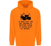 Una Brutta Giornata Sui Miei Tamburi Batterista Bambini Felpa