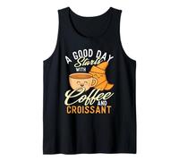 Una buona Giornata Inizia con caffè e Croissant - Coffee Lover Canotta