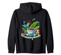 Una buona Giornata Inizia con i Colibrì al caffè Felpa con Cappuccio