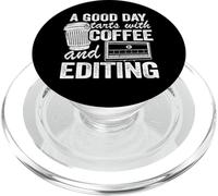 Una buona giornata inizia con il caffè & Editing Creator Video Editor PopSockets PopGrip per MagSafe