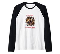 Una buona Giornata per Cattivo Umore Dino Umore Dichiarazione Maglia con Maniche Raglan