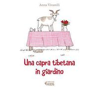 Una capra tibetana in giardino