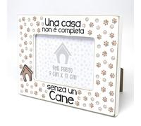 UNA CASA NON... Cornice per foto con testo. Cornice con motivo di cane. Una foto, una foto con un animale domestico. Da appoggiare o appendere. Un regalo per ogni amante dei cani.